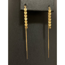 Load image into Gallery viewer, 18K Gold Earrings Threader Dangling - Rafant