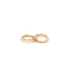 Load image into Gallery viewer, 18K Yellow Gold Earrings Hoops Tiny 0.87 grams - Rafant