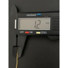 Load image into Gallery viewer, 18K Gold Necklace Chain Rolo 17.75 inches with Puffed Heart Pendant 2.25 grams - Rafant