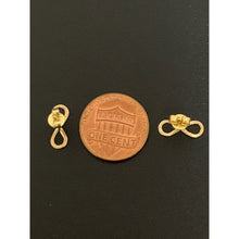 Load image into Gallery viewer, 18K Gold Earrings Stud Infinity 0.87 grams - Rafant