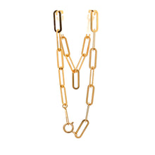 Load image into Gallery viewer, 18K Yellow Gold Bracelet Paperclip Size 7 inches 1.72 grams - Rafant