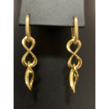 Load image into Gallery viewer, 18K Gold Earrings Dangle Infinity 3.44 grams - Rafant
