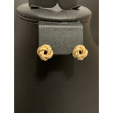 Load image into Gallery viewer, 18K Gold Earrings Stud Knot 2.22 grams - Rafant