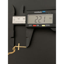 Load image into Gallery viewer, 18K Gold Necklace Chain 18 inches with Cross Pendant 1.31 grams - Rafant