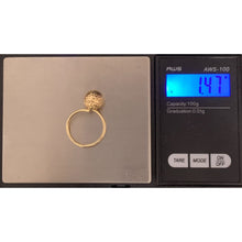 Load image into Gallery viewer, 18K Gold Ring Ball 1.47 grams Size 7 - Rafant