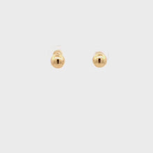Load and play video in Gallery viewer, 18K Yellow Gold Earrings Stud Balls Polished 0.88 grams