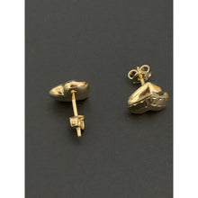 Load image into Gallery viewer, 18K Gold Earrings Stud Puffed Heart 2.66 grams - Rafant