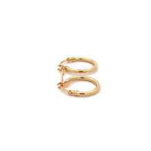 Load image into Gallery viewer, 18K Gold Earrings Hoops Small 0.82 grams - Rafant