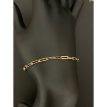 Load image into Gallery viewer, 18K Gold Bracelet Paperclip Small Link 7 inches 2.47 grams - Rafant