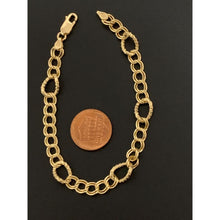 Load image into Gallery viewer, 18K Gold Bracelet Women Cable Link Chain 7.5 inches 3.75 grams - Rafant