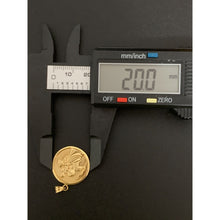Load image into Gallery viewer, 18K Gold Pendant Jesus Christ Round 2.79 grams - Rafant