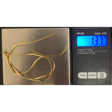 Load image into Gallery viewer, 18K Gold Necklace Chain 18 inches 1.37 grams Lightweight - Rafant