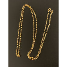 Load image into Gallery viewer, 18K Gold Necklace Chain Only Rolo Link 27.5 inches 2.87grams - Rafant