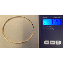 Load image into Gallery viewer, 18K Gold Gold Bracelet Bangle Small 3.54 grams - Rafant