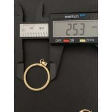 Load image into Gallery viewer, 18K Gold Earrings Hoops Loops with Pendant Set 2.66 grams - Rafant