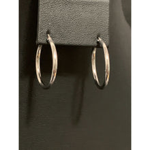 Load image into Gallery viewer, 18K White Gold Earrings Hoops Loops - Rafant