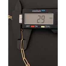 Load image into Gallery viewer, 18K Gold Necklace Chain 16 inches Paperclip and Bag Pendant 6.58 grams - Rafant