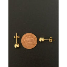 Load image into Gallery viewer, 18K Gold Earrings Stud Balls Small 1.62 grams - Rafant