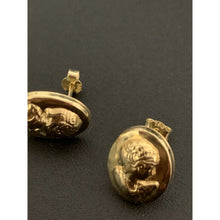 Load image into Gallery viewer, 18K Gold Necklace Chain 18 inches with Woman Lady Pendant Earrings Sets 2.80 grams - Rafant