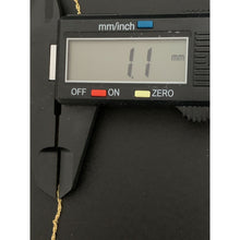 Load image into Gallery viewer, 18K Gold Necklace Chain Rope 17.50 inches with Cross Pendant 1.64 grams with Defects Chain Kinks - Rafant