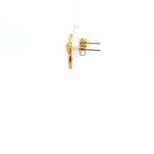 Load image into Gallery viewer, 18K Gold Earrings Stud Serpent Small 1.06 grams Small - Rafant