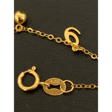 Load image into Gallery viewer, 18K Gold Bracelet Charm Love Size 6.25 inches plus 1 inch extension 0.80 grams - Rafant
