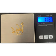 Load image into Gallery viewer, 18K Gold Necklace Chain Charm Beads 17.50 inches 1.18 grams - Rafant