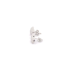 Load image into Gallery viewer, 18K White Gold Earrings Stud Heart 1.12 grams - Rafant