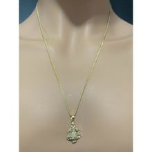 Load image into Gallery viewer, 18K Saudi Gold Necklace Chain with Pendant Senior Sto Nino Baby Jesus - Rafant