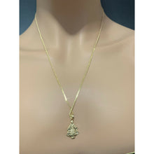 Load image into Gallery viewer, 18K Saudi Gold Necklace Chain with Pendant Senior Sto Nino Baby Jesus - Rafant