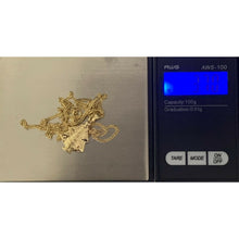 Load image into Gallery viewer, 18K Saudi Gold Necklace Chain with Pendant Senior Sto Nino Baby Jesus - Rafant