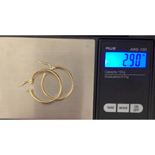 Load image into Gallery viewer, 18K Gold Hoop Earrings Saudi Real Gold - Rafant