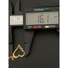 Load image into Gallery viewer, 18K Gold Necklace Chain 16.5 inches Love Heart Pendant 1.60 grams - Rafant