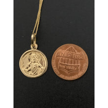 Load image into Gallery viewer, 18K Gold Necklace Chain 17.75 inches Jesus Christ Pendant 1.99 grams - Rafant