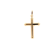 Load image into Gallery viewer, 18K Yellow Gold Pendant Cross Jesus Christ Religious 1.68 grams With Defects - Rafant