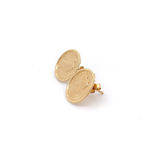 Load image into Gallery viewer, 18K Yellow Gold Stud Earrings Round Circle - Rafant