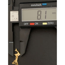 Load image into Gallery viewer, 18k Gold Necklace Cable Link Chain 15.75" with Dolphin Pendant - Rafant