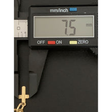 Load image into Gallery viewer, 18K Gold Necklace Chain 17.75" Curb with Cross Heart Pendant 1.53 grams - Rafant