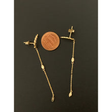 Load image into Gallery viewer, 18K Gold Earrings Dangling Drop 2.68 grams - Rafant