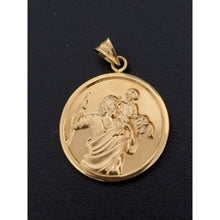 Load image into Gallery viewer, 18K Gold Pendant Jesus Christ Round 2.79 grams - Rafant