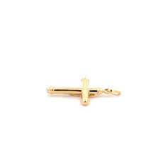 Load image into Gallery viewer, 18K Yellow Gold Pendant Cross Jesus Christ Religious 1.67 grams - Rafant