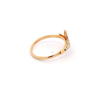 Load image into Gallery viewer, 18K Gold Ring Cross Jesus Christ Religious White Yellow Gold 1.52 grams Size 6 - Rafant