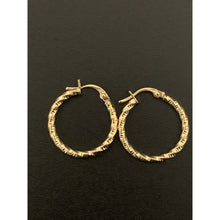 Load image into Gallery viewer, 18K Gold Earrings Hoops Loops 1.19 grams Small - Rafant