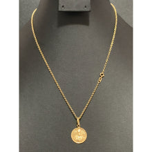 Load image into Gallery viewer, 18K Gold Necklace Chain 17.75 inches with Jesus Christ Pendant 2.32 grams - Rafant