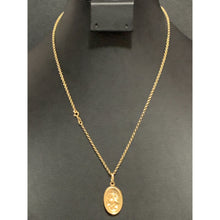 Load image into Gallery viewer, 18K Gold Gold Necklace Chain 17.75 Inches with Woman Lady Pendant 2.39 grams - Rafant