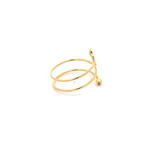 Load image into Gallery viewer, 18K Yellow Gold Ring Flower Spiral 1.17 grams Size 8.5 - Rafant