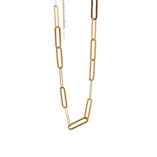 Load image into Gallery viewer, 18K Gold Bracelet Paperclip 6.5 inches plus 1 inch - Rafant