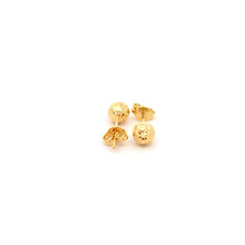 Load image into Gallery viewer, 18K Yellow Gold Earrings Stud Ball 1.01 grams Small - Rafant