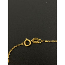 Load image into Gallery viewer, 18K Gold Necklace Chain 18 inches with Moon Star Circle Ball Pendant 1.96 grams - Rafant