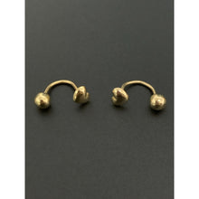 Load image into Gallery viewer, 18K Gold Earrings Heart Ball Small 1.24 grams - Rafant